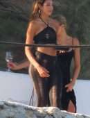 Amelia Marni with Emily Venz on the Beach in Mykonos