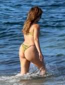 Camila Cabello Booty in Tiny Thong Bikini on the Beach in Coral Gables