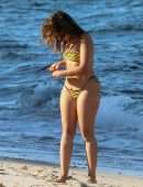 Camila Cabello Booty in Tiny Thong Bikini on the Beach in Coral Gables