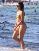 Camila Cabello Booty in Tiny Thong Bikini on the Beach in Coral Gables
