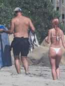 Camila Morrone in a Tiny Thong Bikini on a Beach in Malibu