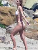 Camila Morrone in a Tiny Thong Bikini on a Beach in Malibu