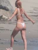 Camila Morrone in a Tiny Thong Bikini on a Beach in Malibu