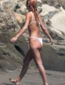 Camila Morrone in a Tiny Thong Bikini on a Beach in Malibu