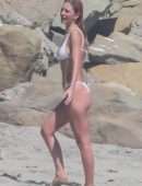 Camila Morrone in a Tiny Thong Bikini on a Beach in Malibu