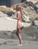 Camila Morrone in a Tiny Thong Bikini on a Beach in Malibu