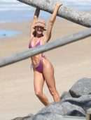 Candice Swanepoel Booty in Thong Bikini in Trancoso