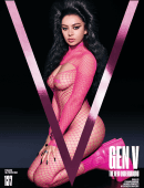 Charli XCX Cleavage in Transparent Dress in V Magazine - Issue 137