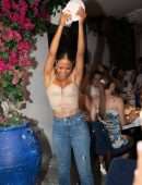 Christina Milian Cleavage at Gioia in Saint-Tropez