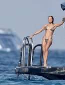 Emma Thynn Booty in Bikini with Viscountess Weymouth on a Luxury Yacht in St Tropez