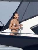 Emma Thynn Booty in Bikini with Viscountess Weymouth on a Luxury Yacht in St Tropez