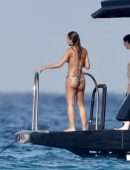 Emma Thynn Booty in Bikini with Viscountess Weymouth on a Luxury Yacht in St Tropez