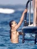 Emma Thynn Booty in Bikini with Viscountess Weymouth on a Luxury Yacht in St Tropez