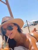 Eva Longoria Booty in Thong Bikini at the Beach
