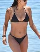 Eva Longoria Booty in Black Bikini in Marbella