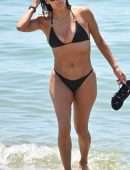 Eva Longoria Booty in Black Bikini in Marbella