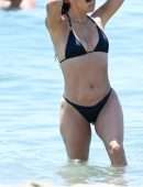 Eva Longoria Booty in Thong Bikini on a Beach in Marbella