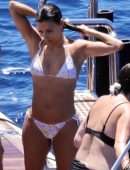 Eva Longoria Booty in Bikini at a Boat in Capri