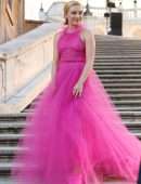 Florence Pugh Pokies in See-Through Dress at Valentino Fashion Show in Paris