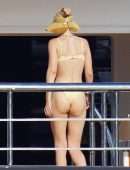 Gigi Hadid Booty in Thong Bikini on a Yacht in Saint-Tropez