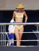 Gigi Hadid Booty in Thong Bikini on a Yacht in Saint-Tropez