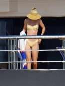 Gigi Hadid Booty in Thong Bikini on a Yacht in Saint-Tropez