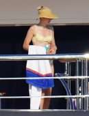 Gigi Hadid Booty in Thong Bikini on a Yacht in Saint-Tropez