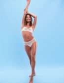 Hailey Baldwin Cleavage in Victoria’s Secret Dream Angels Summer 2022 Campaign