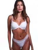 Hailey Baldwin Cleavage in Victoria’s Secret Dream Angels Summer 2022 Campaign