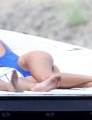 Hailey Baldwin Booty in Thong Swimsuit in Idaho