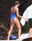 Hailey Baldwin Booty in Thong Swimsuit in Idaho