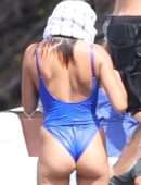 Hailey Baldwin Booty in Thong Swimsuit in Idaho