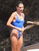 Hailey Baldwin Booty in Thong Swimsuit in Idaho