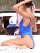 Hailey Baldwin Booty in Thong Swimsuit in Idaho
