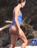 Hailey Baldwin Booty in Thong Swimsuit in Idaho