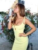 Haley Kalil at CELSIUS Arctic Vibe Launch Party in Miami Beach