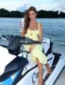 Haley Kalil at CELSIUS Arctic Vibe Launch Party in Miami Beach