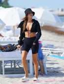 Haley Kalil Booty on a Beach in Miami