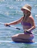 Hilary Duff Booty in Bikini on a Beach in Malibu