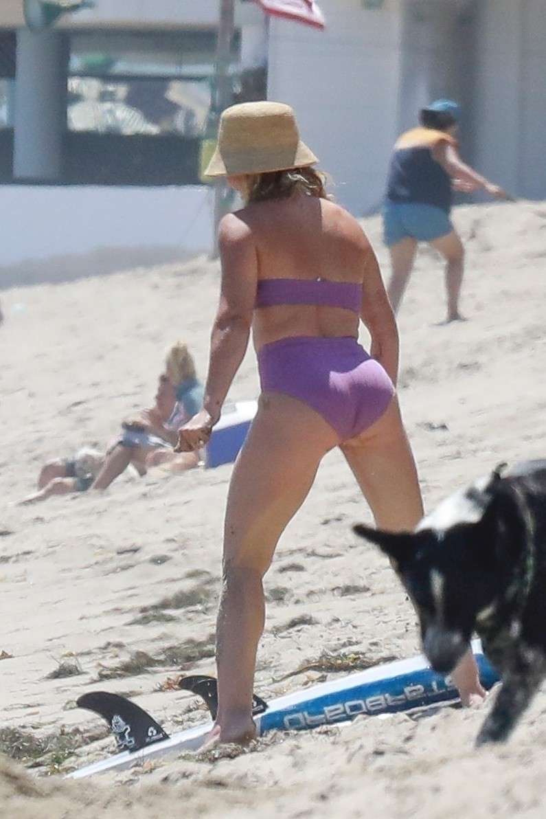 Hilary Duff Booty in Bikini on a Beach in Malibu