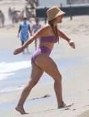 Hilary Duff Booty in Bikini on a Beach in Malibu