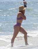 Hilary Duff Booty in Bikini on a Beach in Malibu