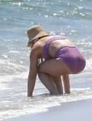 Hilary Duff Booty in Bikini on a Beach in Malibu