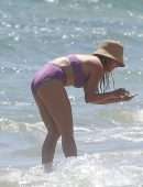 Hilary Duff Booty in Bikini on a Beach in Malibu