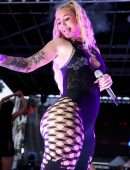 Iggy Azalea Booty in Sheer Pants at 39th Annual Long Beach Pride Parade And Festival