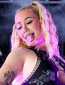 Iggy Azalea Booty in Sheer Pants at 39th Annual Long Beach Pride Parade And Festival