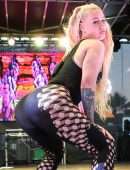 Iggy Azalea Booty in Sheer Pants at 39th Annual Long Beach Pride Parade And Festival