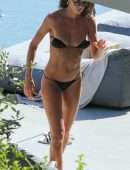 Izabel Goulart Booty in Black Thong Bikini in Mykonos