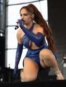 Joanna JoJo Levesque Upskirt OnStage at SummerFest 2022 in Milwaukee
