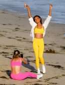Josephine Skriver, Jasmine Tookes, Sara Sampaio, Kelsey Merritt for a Photoshoot in Malibu